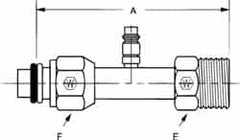 Hydraulic Hose Adapter: 5/8-18