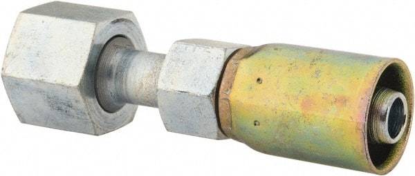 Eaton - 11/16-16 Thread Straight Hydraulic Hose Fitting - 3/8" Hose Diam - Benchmark Tooling