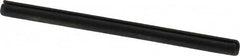 Made in USA - 3/32" Diam x 1-1/2" Long Slotted Spring Pin - Grade 1070-1090 Alloy Steel, Black Oxide Finish - Benchmark Tooling