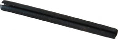 Made in USA - 1/16" Diam x 3/4" Long Slotted Spring Pin - Grade 1070-1090 Alloy Steel, Black Oxide Finish - Benchmark Tooling