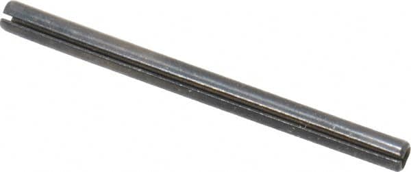 Made in USA - 1/16" Diam x 7/8" Long Slotted Spring Pin - Grade 1070-1090 Alloy Steel, Black Oxide Finish - Benchmark Tooling