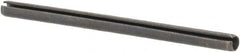 Made in USA - 1/16" Diam x 1" Long Slotted Spring Pin - Grade 1070-1090 Alloy Steel, Black Oxide Finish - Benchmark Tooling