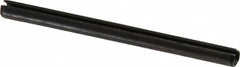 Made in USA - 1/8" Diam x 1-3/4" Long Slotted Spring Pin - Grade 1070-1090 Alloy Steel, Black Oxide Finish - Benchmark Tooling