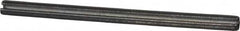 Made in USA - 1/8" Diam x 2" Long Slotted Spring Pin - Grade 1070-1090 Alloy Steel, Black Oxide Finish - Benchmark Tooling