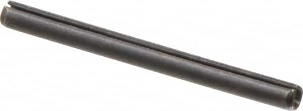 Made in USA - 3/16" Diam x 2-1/4" Long Slotted Spring Pin - Grade 1070-1090 Alloy Steel, Black Oxide Finish - Benchmark Tooling