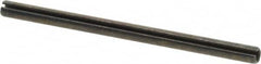 Made in USA - 3/16" Diam x 3" Long Slotted Spring Pin - Grade 1070-1090 Alloy Steel, Black Oxide Finish - Benchmark Tooling