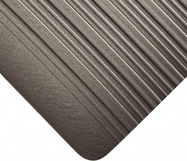 Wearwell - 60' Long x 3' Wide, Dry Environment, Anti-Fatigue Matting - Gray, Vinyl with Vinyl Sponge Base - Benchmark Tooling