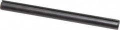 Made in USA - 1/4" Diam x 3" Long Slotted Spring Pin - Grade 1070-1090 Alloy Steel, Black Oxide Finish - Benchmark Tooling