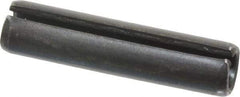 Made in USA - 5/16" Diam x 1-3/8" Long Slotted Spring Pin - Grade 1070-1090 Alloy Steel, Black Oxide Finish - Benchmark Tooling