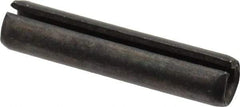 Made in USA - 5/16" Diam x 1-1/2" Long Slotted Spring Pin - Grade 1070-1090 Alloy Steel, Black Oxide Finish - Benchmark Tooling