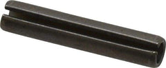 Made in USA - 5/16" Diam x 1-5/8" Long Slotted Spring Pin - Grade 1070-1090 Alloy Steel, Black Oxide Finish - Benchmark Tooling