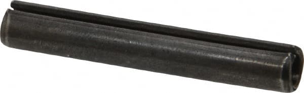 Made in USA - 5/16" Diam x 2" Long Slotted Spring Pin - Grade 1070-1090 Alloy Steel, Black Oxide Finish - Benchmark Tooling