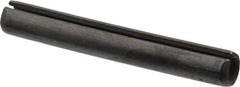 Made in USA - 5/16" Diam x 2-1/4" Long Slotted Spring Pin - Grade 1070-1090 Alloy Steel, Black Oxide Finish - Benchmark Tooling