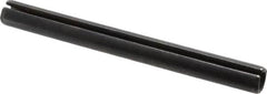 Made in USA - 5/16" Diam x 3-1/4" Long Slotted Spring Pin - Grade 1070-1090 Alloy Steel, Black Oxide Finish - Benchmark Tooling