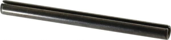 Made in USA - 5/16" Diam x 3-3/4" Long Slotted Spring Pin - Grade 1070-1090 Alloy Steel, Black Oxide Finish - Benchmark Tooling