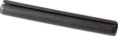 Made in USA - 3/8" Diam x 3" Long Slotted Spring Pin - Grade 1070-1090 Alloy Steel, Black Oxide Finish - Benchmark Tooling