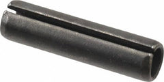 Made in USA - 7/16" Diam x 1-3/4" Long Slotted Spring Pin - Grade 1070-1090 Alloy Steel, Black Oxide Finish - Benchmark Tooling