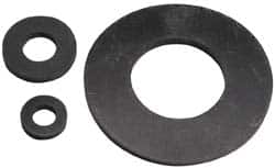 Made in USA - 3/8" Screw, Grade 60 Neoprene Standard Flat Washer - 0.355" ID x 5/8" OD, 0.108" Thick, Plain Finish - Benchmark Tooling