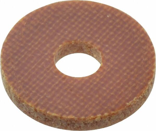 Made in USA - #6 Screw, Grade LE Phenolic Standard Flat Washer - 0.152" ID x 1/2" OD, 0.063" Thick, Plain Finish - Benchmark Tooling