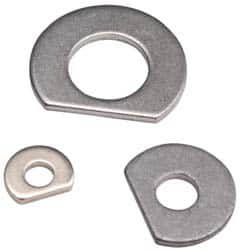 Made in USA - #6 Screw Size, 0.156" ID, 1008/1010 Steel Clipped Washer - 0.151 to 0.161" ID, 0.365 to 0.385" OD, 0.055 to 0.065" Thickness, Uncoated - Benchmark Tooling