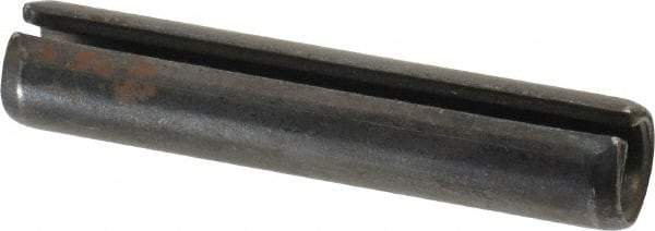 Made in USA - 1/2" Diam x 2-1/2" Long Slotted Spring Pin - Grade 1070-1090 Alloy Steel, Black Oxide Finish - Benchmark Tooling