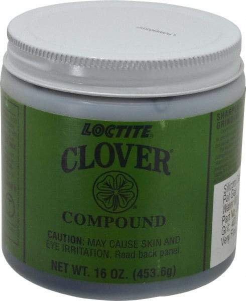 Loctite - 1 Lb Water Soluble Compound - Compound Grade Super Fine, 400 Grit, Black & Gray, Use on General Purpose - Benchmark Tooling