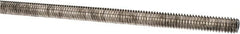 Made in USA - 5/16-18 UNC (Coarse), 3' Long, Stainless Steel Threaded Rod - Right Hand Thread - Benchmark Tooling