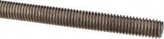 Made in USA - 3/8-16 UNC (Coarse), 3' Long, Stainless Steel Threaded Rod - Right Hand Thread - Benchmark Tooling