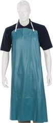 Ansell - 33 x 49" Bib Apron - PVC, Green - Benchmark Tooling