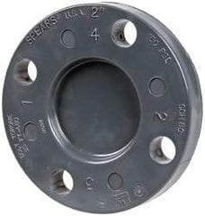 Value Collection - 2" Pipe, 5-15/16" OD, PVC Blind Pipe Flange - Schedule 80, Gray - Benchmark Tooling