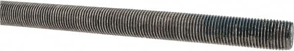 Made in USA - 1/2-20 UNF (Fine), 3' Long, Stainless Steel Threaded Rod - Right Hand Thread - Benchmark Tooling