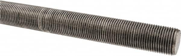 Made in USA - 3/4-16 UNF (Fine), 3' Long, Stainless Steel Threaded Rod - Right Hand Thread - Benchmark Tooling