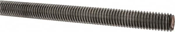 Value Collection - 1/2-13 UNC (Coarse), 3' Long, Alloy Steel Threaded Rod - Plain Finish, Right Hand Thread - Benchmark Tooling