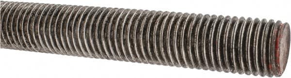 Value Collection - 7/8-9 UNC (Coarse), 3' Long, Alloy Steel Threaded Rod - Plain Finish, Right Hand Thread - Benchmark Tooling