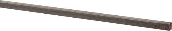 Made in USA - 36" Long x 3/32" High x 3/32" Wide, Key Stock - W-1 (Water Hardening) Tool Steel - Benchmark Tooling