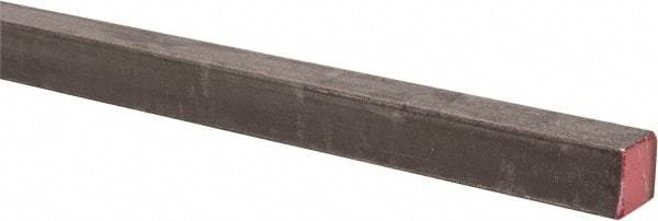 Made in USA - 36" Long x 7/16" High x 7/16" Wide, Key Stock - W-1 (Water Hardening) Tool Steel - Benchmark Tooling