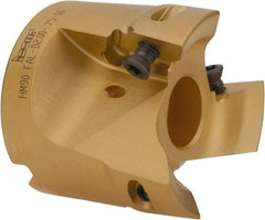 Iscar - 3 Inserts, 2" Cut Diam, 3/4" Arbor Diam, 0.622" Max Depth of Cut, Indexable Square-Shoulder Face Mill - 0/90° Lead Angle, 1-3/4" High, HM90 APCR 1605... Insert Compatibility, Series HM90 - Benchmark Tooling