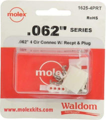 Molex - 4 Circuit, 4 AWG, 0.062 Inch Pin Diameter, Modular Receptacle Plug Connector Package - RoHS Compliant - Benchmark Tooling