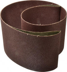 Tru-Maxx - 6" Wide x 89" OAL, 80 Grit, Aluminum Oxide Abrasive Belt - Aluminum Oxide, Medium, Coated - Benchmark Tooling