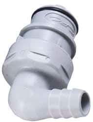 CPC Colder Products - Polypropylene Push-to-Connect Tube Male Connector - 60 Max psi, 3/4" Inside Diam, Gray - Benchmark Tooling
