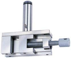 Accupro - 1.962 Jaw Opening Capacity, 42.93mm Jaw Height, Toolmaker's Vise - Flat Jaw, 123mm OAL x 38.1mm OAW x 4.54" OAH - Benchmark Tooling