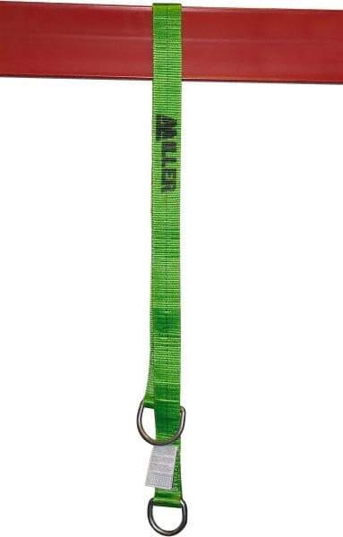 Miller - 6' Long, Cross-Arm Strap - 400 Lb Capacity, Nylon Webbing with Steel D-Rings - Benchmark Tooling