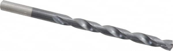 Chicago-Latrobe - 15/64" 135° Cobalt Jobber Drill - TiAlN Finish, Right Hand Cut, Spiral Flute, Straight Shank, 3-7/8" OAL, Split Point - Benchmark Tooling