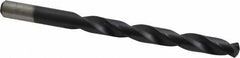 Chicago-Latrobe - 23/64" 135° Cobalt Jobber Drill - TiAlN Finish, Right Hand Cut, Spiral Flute, Straight Shank, 4-7/8" OAL, Split Point - Benchmark Tooling