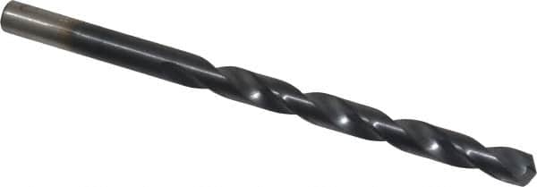 Chicago-Latrobe - Letter F 135° Cobalt Jobber Drill - TiAlN Finish, Right Hand Cut, Spiral Flute, Straight Shank, 4-1/8" OAL, Split Point - Benchmark Tooling