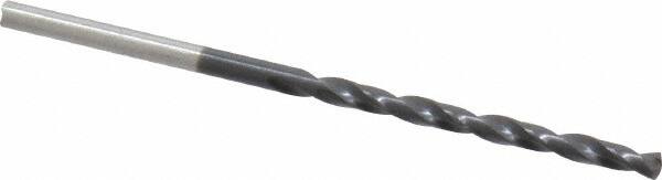 Chicago-Latrobe - #42 135° Cobalt Jobber Drill - TiAlN Finish, Right Hand Cut, Spiral Flute, Straight Shank, 2-1/4" OAL, Split Point - Benchmark Tooling