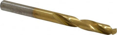 Chicago-Latrobe - #8 135° Spiral Flute High Speed Steel Screw Machine Drill Bit - Benchmark Tooling