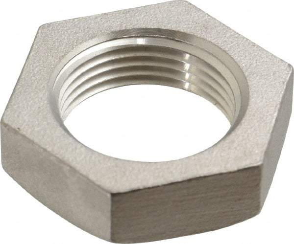 Merit Brass - 3/4" Grade 316 Stainless Steel Pipe Locknut - FNPSL End Connections, 150 psi - Benchmark Tooling