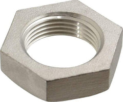 Merit Brass - 3/4" Grade 316 Stainless Steel Pipe Locknut - FNPSL End Connections, 150 psi - Benchmark Tooling
