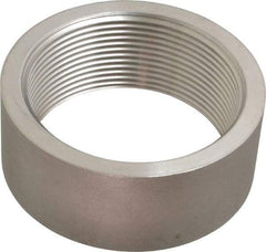 Merit Brass - 3" Grade 316 Stainless Steel Pipe Half Coupling - FNPT End Connections, 150 psi - Benchmark Tooling